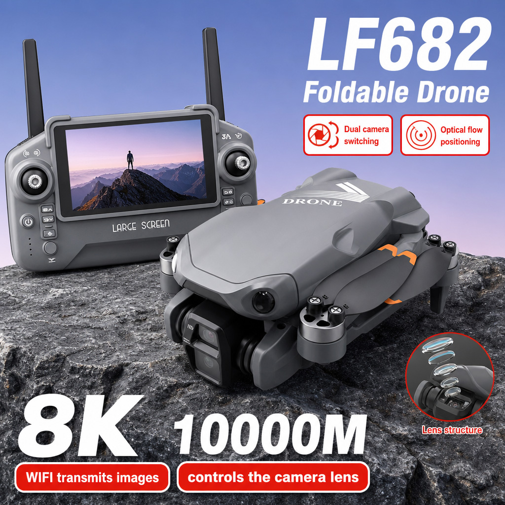 Rc Helicopter Electric - Foto Udara Drone LF682 8K HD