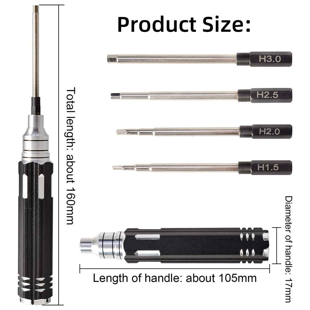 Set Kit Alat Logam Obeng Hex 4 - Rc Helicopter Tool Kit ulasan dan harga